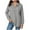Grey, variant on larppty Women's Hoodies Buttons Collar Hooded Sweatshirts Drawstring Casual Pullover Tops 2025 Fall Outfits (Red, XL)