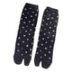 thumbnail image 3 of Calcetines Tabi jinwen para mujer de algodón transpirables con puntera dividida negro, 3 of 8