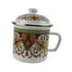 thumbnail image 2 of Copa de café de esmalte Copa de leche Floral Creative Regalos de cumpleaños resistentes Taza Taza de té Drinkware para la oficina del escritorio del, 2 of 8