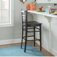 thumbnail image 4 of Linon Birkdale 30" Bar Stools, Deep Brown Stain Finish, Set of 2, 4 of 12