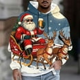 thumbnail image 2 of UVEASISHA Men's Novelty Hoodies Big and Tall Fashion Christmas Sweatshirts Hooded Long Sleeve Pullover Tops Oversized Casual Hoody Blue 4XL, 2 of 8