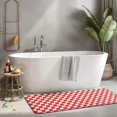 thumbnail image 2 of Red White Checkerboard Checkered Pattern Kitchen Rug Mat,Kitchen Runner Rugs Non Skid Washable,Decorative Kitchen Floor Mats for Kitchen,Sink,Laundry,17"x47.2", 2 of 7
