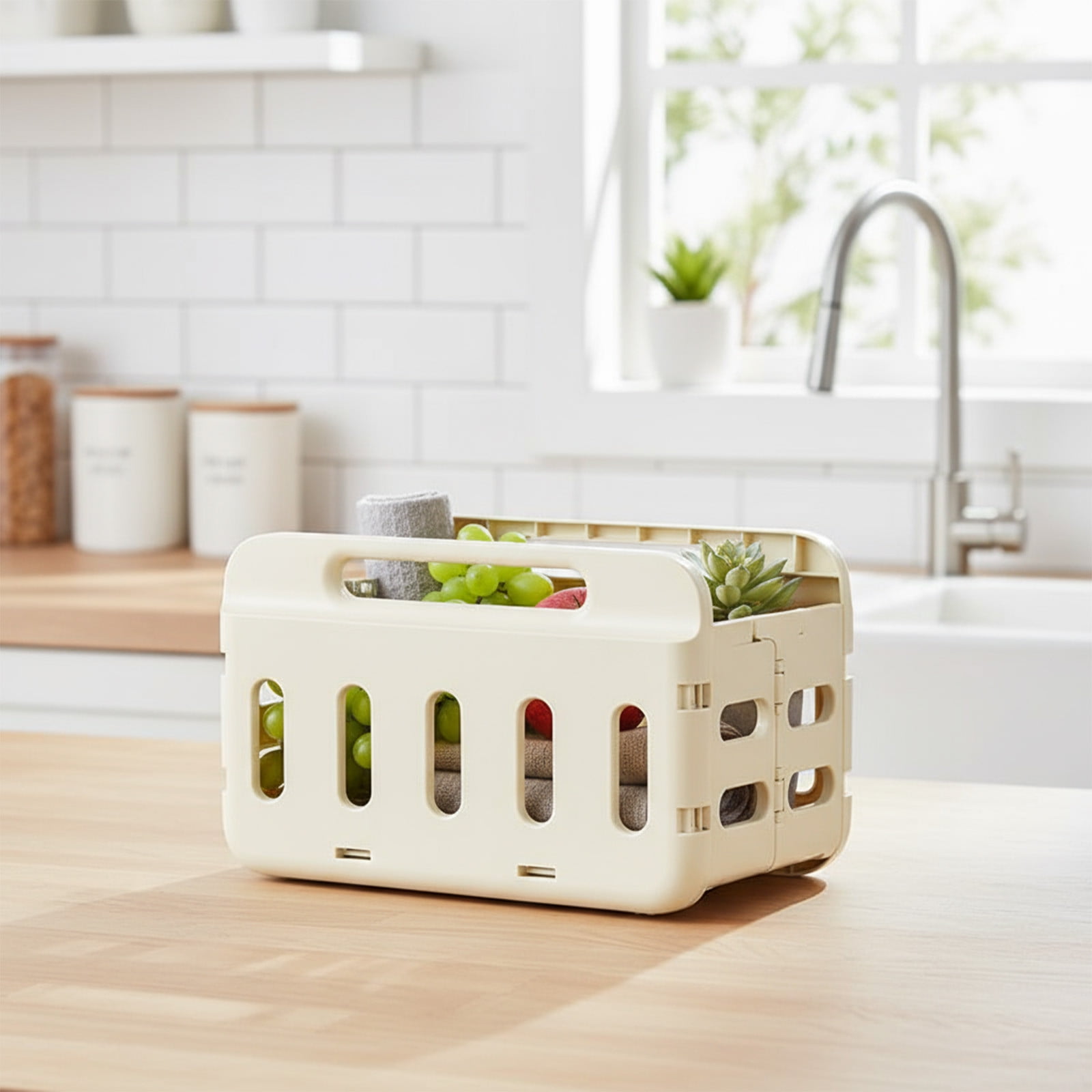 Kbndieu Collapsible Laundry Baskets, Clothes Hamper Basket Storange Bin, Laundry Hamper for Dirty Clothes, Toys and Blankets in Laundry Room, Bathroom, Baby Room and Bedroom