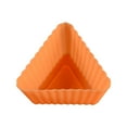 thumbnail image 1 of Silicone Mini Baking Cup Triangle Reusable Muffin Cake Cupcake Liners Mold (Random Color), 1 of 8