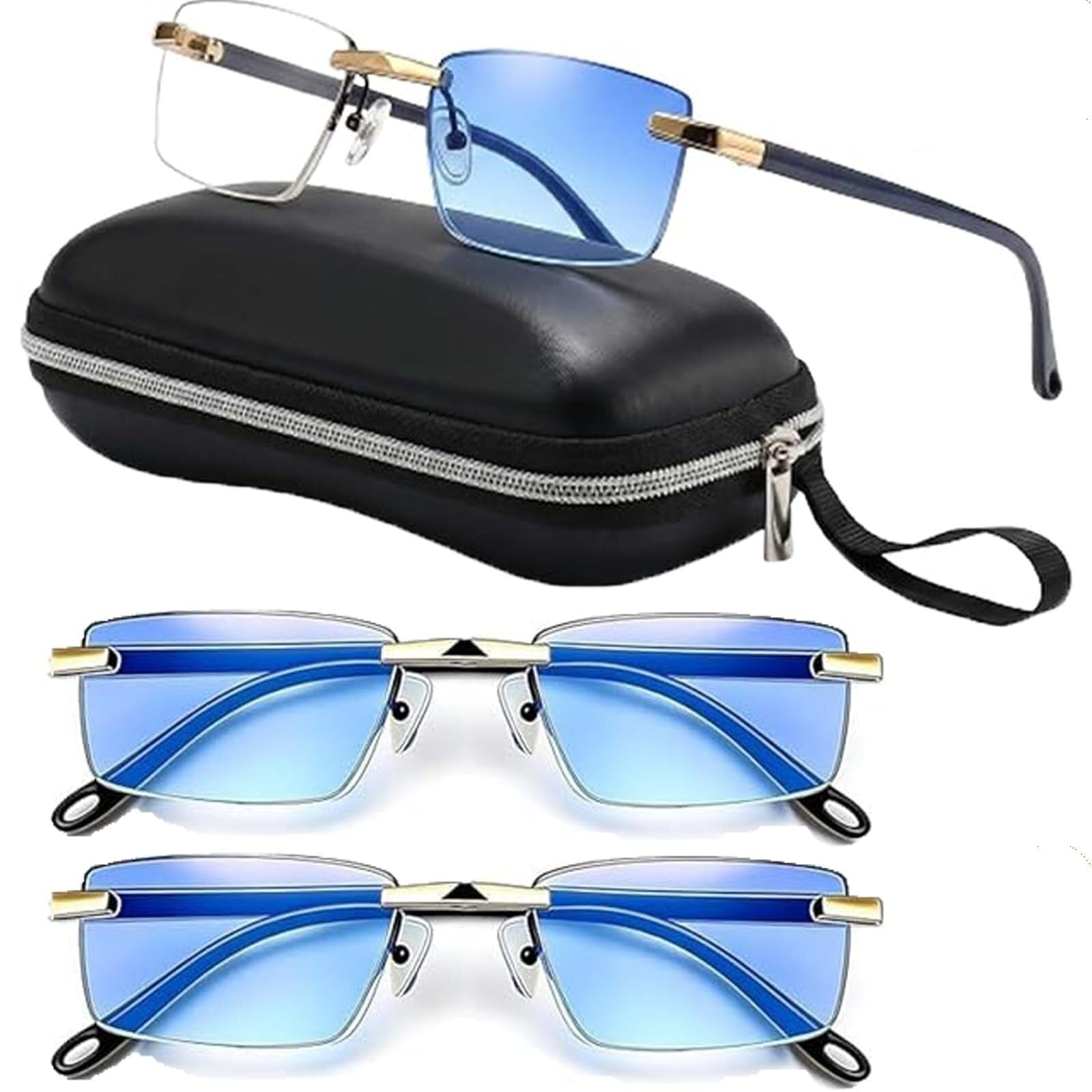 2026 Smart Lenses Auto Focus Glasses,Self Adjusting Eyeglasses for Near and Far Vision for Men Women Anti-Blue