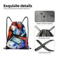 thumbnail image 4 of Sikiie Abstract Cubist Printer Drawstring Backpack Drawstring Bags, Draw String Back Bag for Sports, Gym, Travel, Swimming, Beach-Medium, 4 of 6