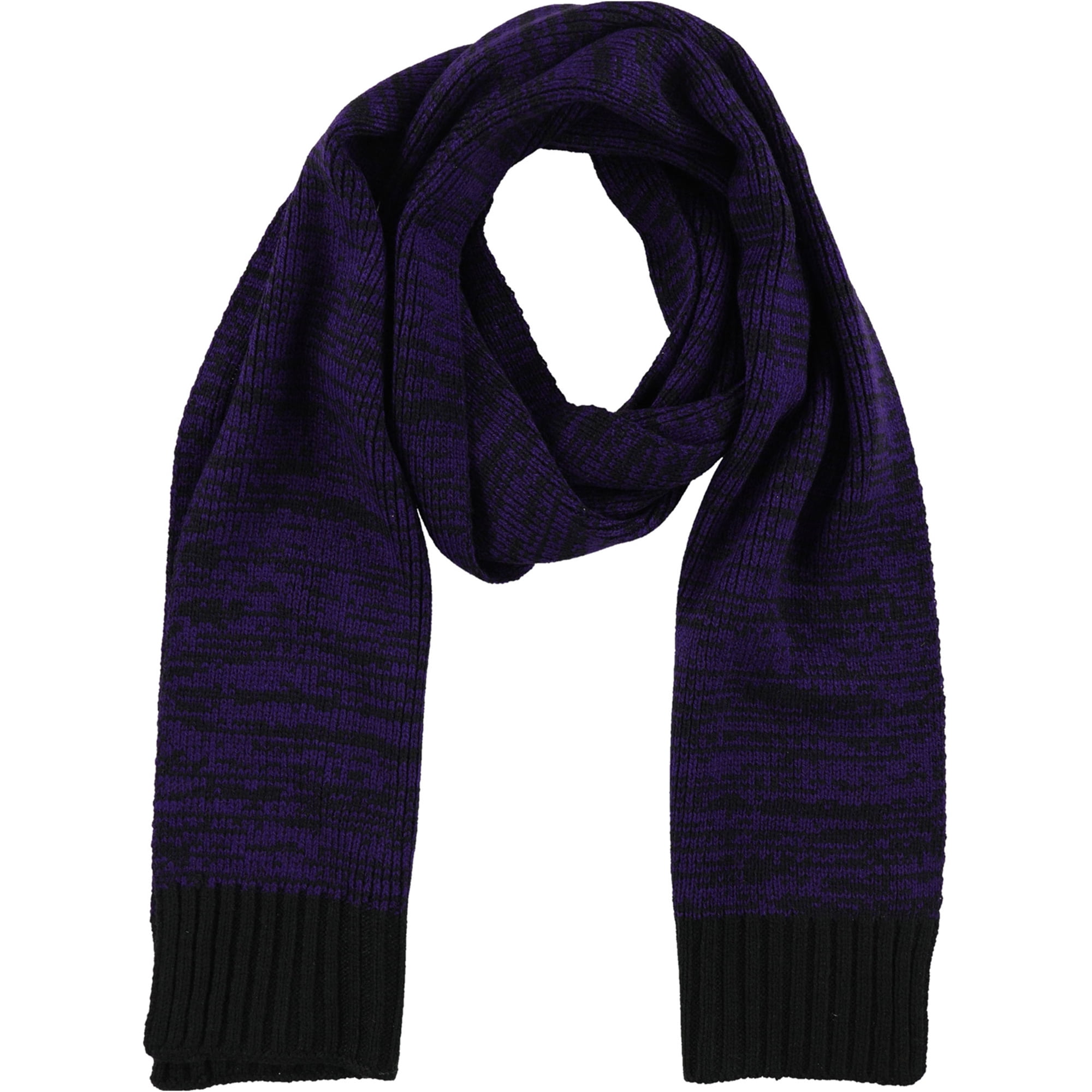 Connex Gear Mens Solid Jacquard Ribbed Winter Scarf