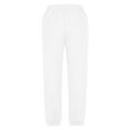 thumbnail image 5 of Caqnni Girl's Elastic Waist Flap Pocket Cargo Pants Streetwear Trousers with Pocket Parachute Baggy Joggers Pants Waist Casual Jeans Baggy Jeans，White，7-8 Years, 5 of 6