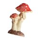 thumbnail image 1 of Red Mushroom Toadstool Resin Miniature Garden Decoration 2 Head Figurine, 1 of 1