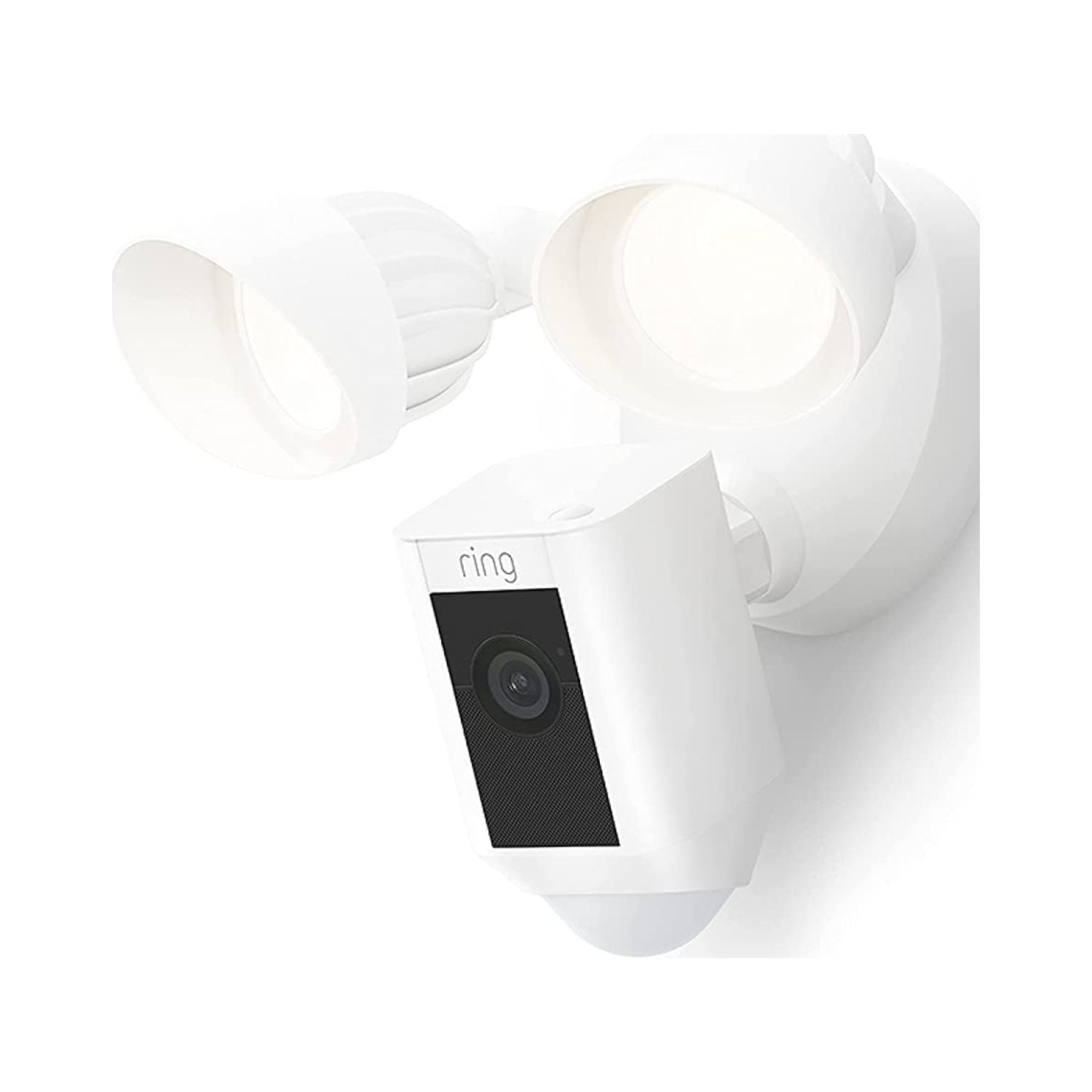 Floodlight Cam Wired Plus (newest model), Outdoor home or business security with motion-activated 1080p HD video and floodlights, White