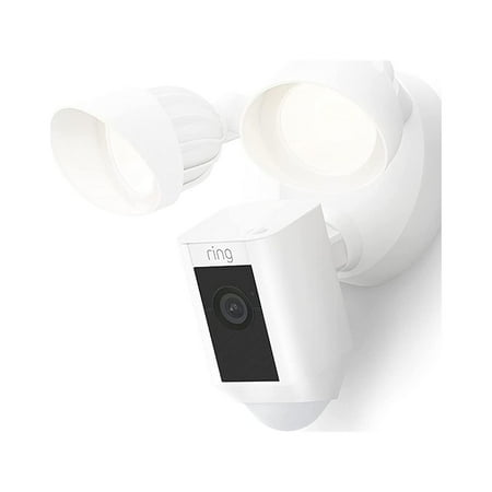 DH Ring Floodlight Cam Pro 1080p HD Wired Plus, White