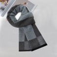 thumbnail image 5 of Bufanda larga y suave de invierno para hombre, bufanda con borlas a cuadros, bufandas clásicas suaves para clima frío, bufanda tipo manta navideña, regalos, 5 of 5