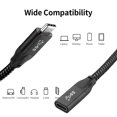 thumbnail image 2 of Cable de extensión USB-C 3.1 Gen2 20Gbps PD100W Carga rápida Video 4K Compatible con disco Eccomum  Cable de datos, 2 of 4