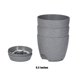 thumbnail image 5 of Macetas Biodegradables Inteprter de 3 Piezas para Jardinería Respetuosa con el Medio Ambiente Color Gris Paquete de 3 de 6.5 Pulgadas, 5 of 6