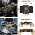thumbnail image 2 of Jeiento Highland Cow Front Car Seat Cover Set with Steering Wheel Cover Seat Belt Pads Sunflower Center Console Cushion Pad Trash Bin Phone Holder Rearview Mirror Cover Cup Holder Key Chain, 12 PCS, 2 of 3