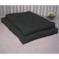 thumbnail image 2 of Coaster 7.5" Deluxe Innerspring Fabric Futon Pad Black, 2 of 2