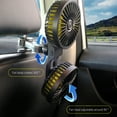 thumbnail image 6 of Car Rear Fan Usb Dual Head High Power Fan Car Rear Seat Fan Car Powerful Fan, 6 of 7