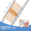 thumbnail image 5 of monicare Lightweight Universal Crutches for Adults and Teenager, Aluminum Underarm Crutches with Height Adjustment for 53''-61'', 5 of 9