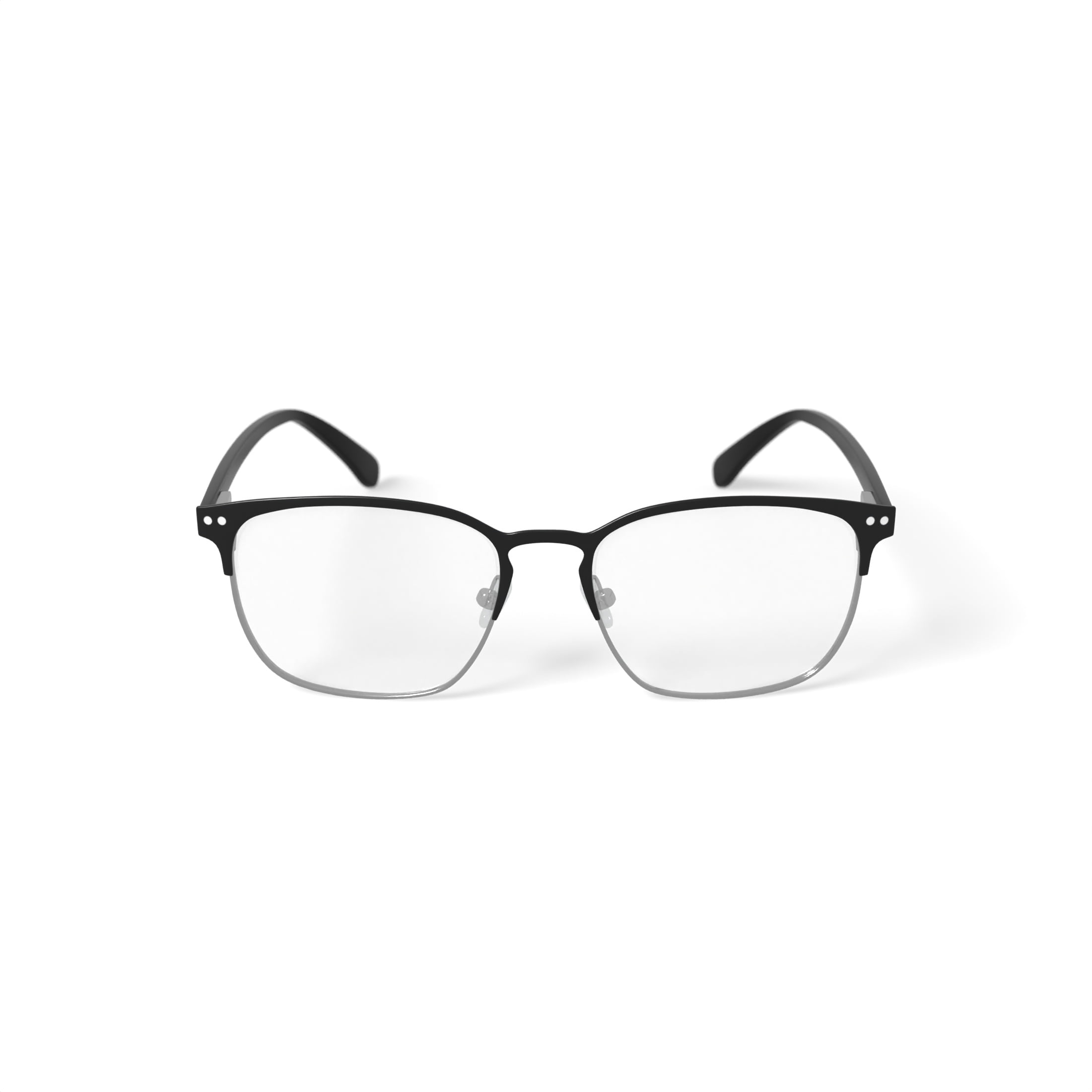 True Religion Men's Malcom Browline Prescription Eyeglasses with Case, Black