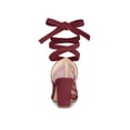 thumbnail image 2 of Unique Bargains Sandales à Talons Blocs en Maille pour Femmes, 2 of 7