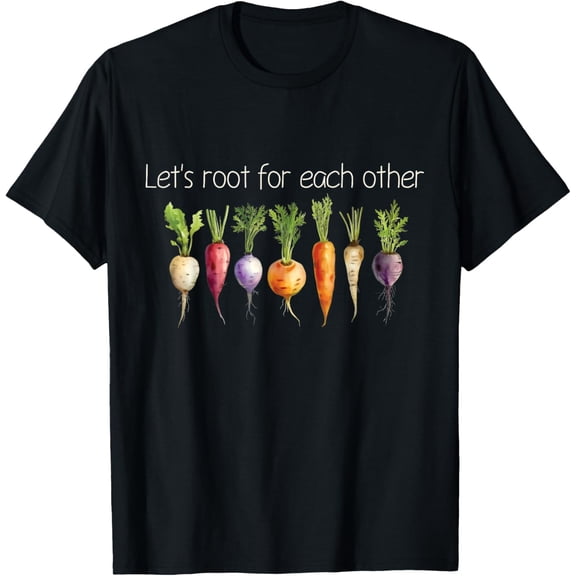 Inspirational Root Vegetables - Motivational Design T-Shirt100% cotton short-sleeved shirt for both men and women