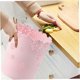 thumbnail image 3 of Waste Paper Bin 7.5 Inch Plastic Hollow Flower Lace Round Waste Basket Purple M For Bedroom Bathroom Kitchen Office, 3 of 5