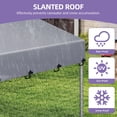 thumbnail image 4 of Uforic Large 10'x10' Heavy Duty Outdoor Dog Kennel with Rotating Feeder and Weatherproof Roof, 4 of 10