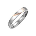 thumbnail image 1 of keepw Ring Stainless Steel Fashion Lightweight Portable Heart Present Finger Rings Sturdy Simple Waterproof Jewelry Festival 6 Size(Woman2), 1 of 1