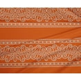 thumbnail image 4 of oneOone Polyester Lycra Orange Fabric Floral Bandhani Craft Projects Decor Fabric Printed By The Yard 56 Inch Wide, 4 of 4