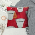 thumbnail image 2 of Nawypu Decorative Square Throw Pillow Case Cushion Cover, Beer Pong Red Pattern,for Couch Sofa Bedroom Chair Home Decor, 2 of 5