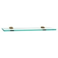 thumbnail image 3 of Alno 24" Glass Shelf With Brackets - Polished Brass, 3 of 7