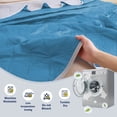 thumbnail image 4 of Clearance! Summer Cool Blankets for Hot Sleepers,Breathable Ice Cooling Blanket for Night Sweats,Full Size Lightweight Summer Cool Throws for Couch Bed Sofa,Home Room Decor Easter Gfits Blue, 4 of 6