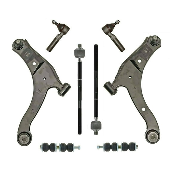 8 Pc Suspension Kit Lower Control Arms Left & Right Side with Ball Joints, Tie Rods End and Sway Bar Links Fits select: 2001-2005 CHRYSLER PT CRUISER, 2001-2005 DODGE NEON