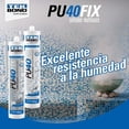 thumbnail image 3 of sellador poliuretano tekbond pu40fix blanco 280 ml, 3 of 6