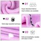 thumbnail image 4 of Gorro de microfibra rosa para secar el cabello, toalla para el cabello para mujer, rápida absorción de la humedad, reduce el encrespamiento., 4 of 5