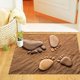 thumbnail image 3 of 4 piezas de calcomanías de pared con huellas de playa, calcomanías removibles, huellas de playa 3D, decoración de pasta para piso de dormitorio, sala de estar, decoración del hogar, baño, cocina, puer, 3 of 5