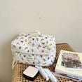 thumbnail image 4 of MesaSe  Cosmetic Bag Cartoon Large Capacity Foldable Zipper Design Space-saving Storage Portable Bear Flower Print Toiletry Pouch Travel Handbag Daily Use, 4 of 10