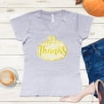 thumbnail image 2 of NanyCrafts' Thanks Gold Pumpkin Ladies Modern Fit V-Neck Shirt, 2 of 2