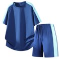 thumbnail image 5 of hotojiny Mens Short Sets 2 Piece Outfits Casual Summer Tracksuits Fashion Short Sleeve T Shirt and Shorts Set Sweatsuit(Light Blue,Medium), 5 of 7
