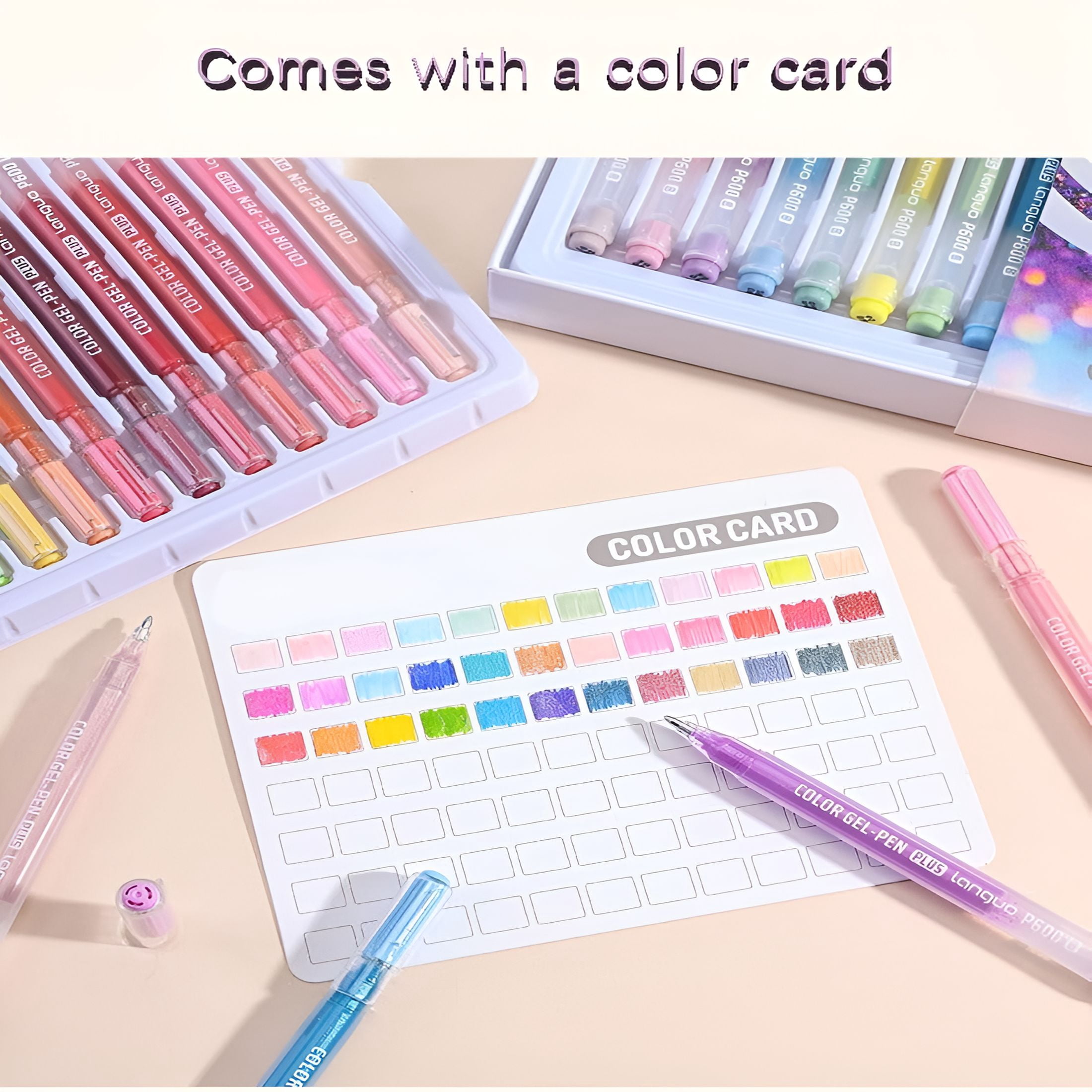 CCOCC 3D Acrylic Painting Gel Pens,Glitter Gel Pens for Adult Coloring,Multi-Colored 3D Gel Pen,Drawing,Diy Projects,Crafts Art Supplies(72Pcs)