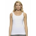 thumbnail image 2 of Felina Womens 2-Pack Fine Ribbed Tank (X-Large, Black&White), 2 of 3