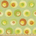 thumbnail image 1 of Paint Sofa Upholstery Fabric by the Yard, Pattern of Grunge Paintbrush Circles in Vivid Tones Drawn by Hand, Decorative Fabric for DIY & Home Accents, 2 Yards, Avocado Green Multicolor by Ambesonne, 1 of 4