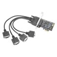 thumbnail image 2 of Carte d'Extension Rehausseur de Carte Carte d'Extension pour Ordinateur Adaptateur de Carte Convertisseur Carte d'Extension PCI E vers AX99100 Accessoire Informatique 4Port 115200bps pour Mode SPP / Octet / ECP, 2 of 8