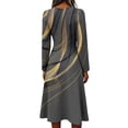 thumbnail image 5 of BOMYJESK Summer Dresses for Women Hugging Slim Beach Wrap Crossover V Neck a Line Dress Casual Vacation Lightweight Breathable Office Dress Light Gray L, 5 of 5