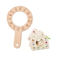 thumbnail image 4 of Bunblic Kids Wooden Learning Toy Developmental Portable Lightweight, Sturdy, Practical Boys Girls Outdoor Exploration Cognitive Board Round, 4 of 8