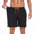 thumbnail image 5 of Mens Swim Trunks with Compression Liner 2 in 1 Quick Dry Bathing Suit Beach Shorts with Zipper Pockets, 5 of 7