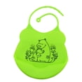 thumbnail image 4 of Baberos impermeables ajustables del bebé pequeños del silicón con el bolsillo cómodo Hipopótamo_verde Sunnimix Baberos para niños pequeños para comer, 4 of 7