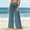 Z1-Dark Blue, variant on Women See Through Mesh Flare Cover up Pants Swimsuit Bikini Bottom Elastic Waist Chiffon Wide Leg Palazzo Trousers