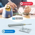 thumbnail image 4 of Soldering Iron Kit, Smart OLED Soldering Pen Kit, Mini Portable Solder Iron with Universal Tips, Stand, Solder Wire, 356-896℉ 3S Fast Heating, Temperature Calibration, Auto Sleep, 4 of 5