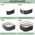 thumbnail image 2 of Raised Garden Bed – 2-Pack Galvanized Heavy Duty – 2x2x1FT – Rust-Resistant, Rounded Corners & Open Bottom – Vegetables, Flowers & Herbs – Dark Gray, 2 of 8